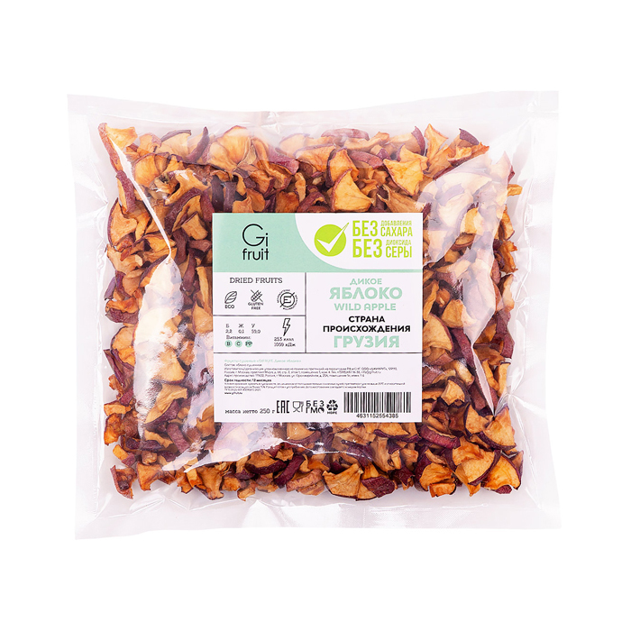 Фрукты сушеные Gifruit Дикое яблоко, 250 г