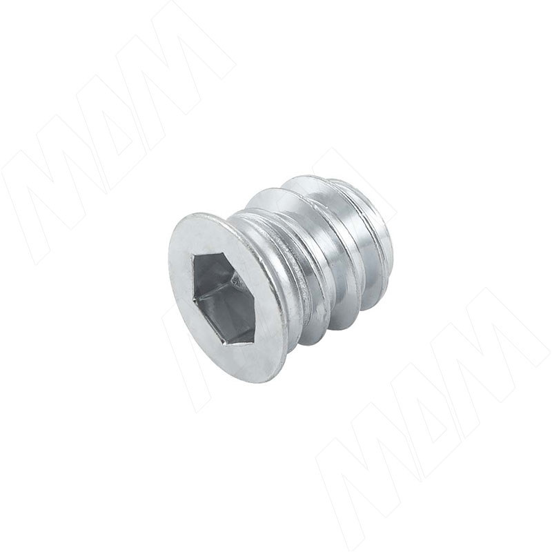 Футорка металлическая D8, M6x12, оцинкованная (BU612 MP)