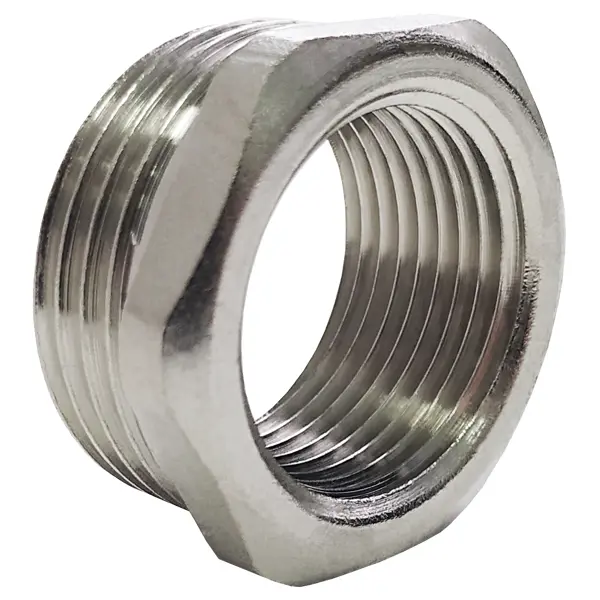 Футорка Valfex 1"x1/2" ВР-НР мм никелированная латунь VF.581.N.100.012.BIR