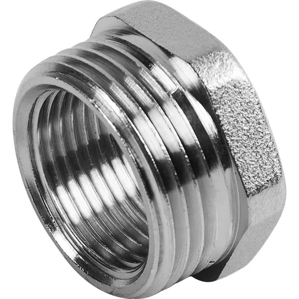 Футорка Valfex 1"x3/4" ВР-НР мм никелированная латунь VF.581.N.100.034.BIR
