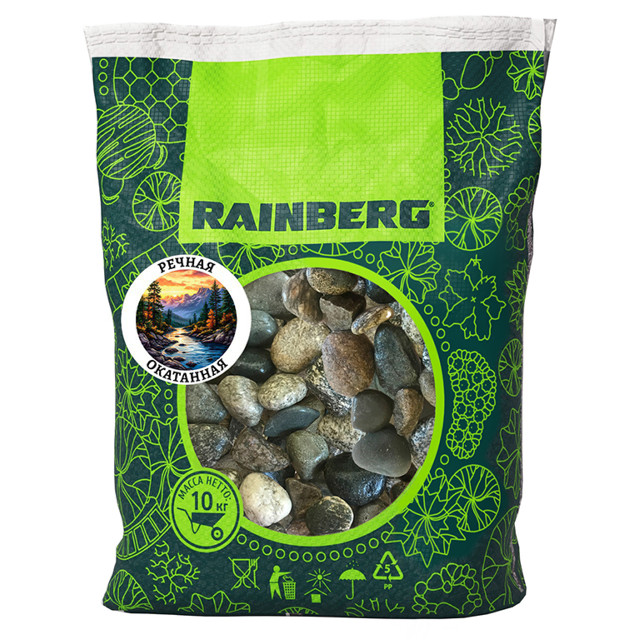 галька речная RAINBERG окатанная фр.20-40мм 10кг