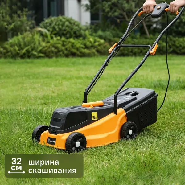 Газонокосилка аккумуляторная бесщеточная Deko DKLM20V 20 В 32 см 1x4 Ач АКБ и ЗУ входит в комплект