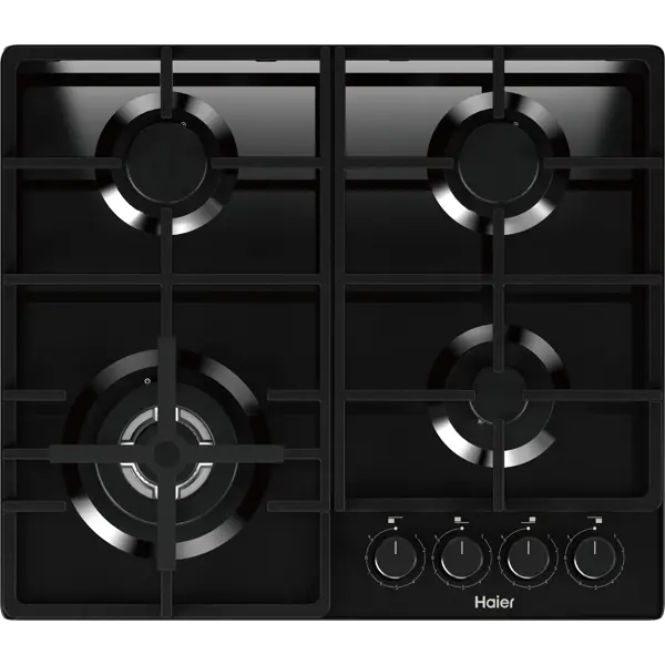 Газовая варочная панель Haier HHQ-G64CTPB 60 см 4 конфорки цвет черный
