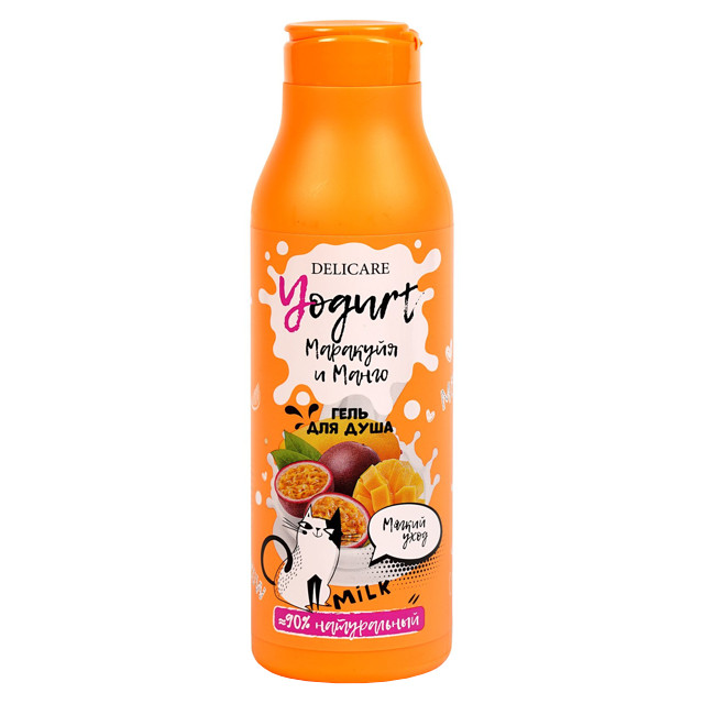 гель для душа DELICARE Yogurt Маракуйя и Манго 400мл