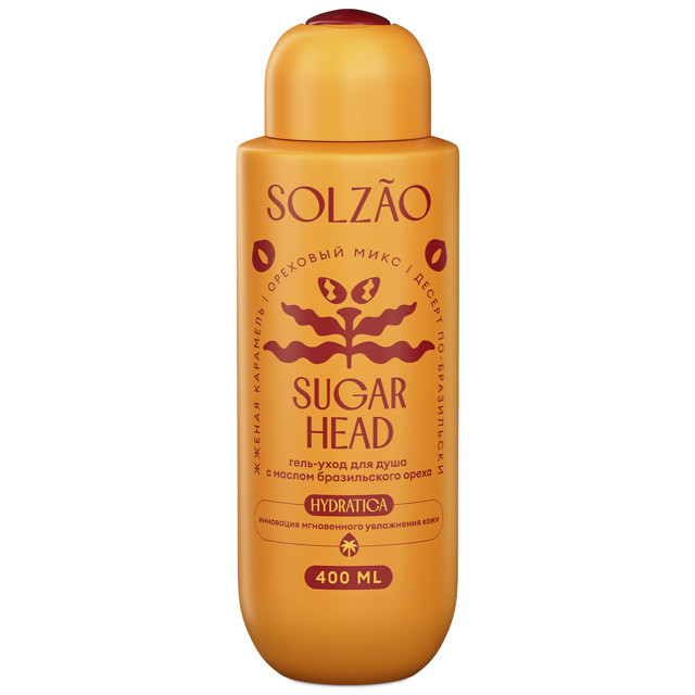 гель для душа SOLZAO Sugar Head с маслом бразильского ореха 400мл