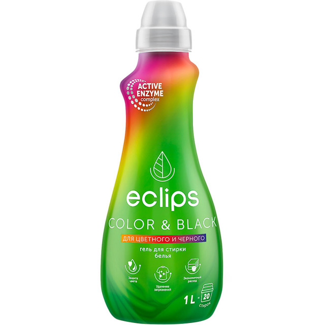 гель для стирки ECLIPS Bright Color & Black 1л