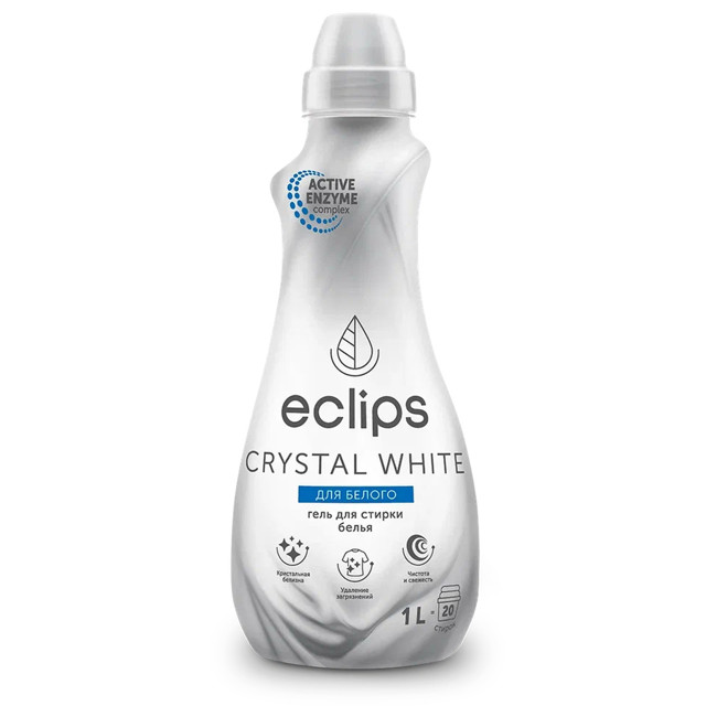 гель для стирки ECLIPS Crystal White 1л