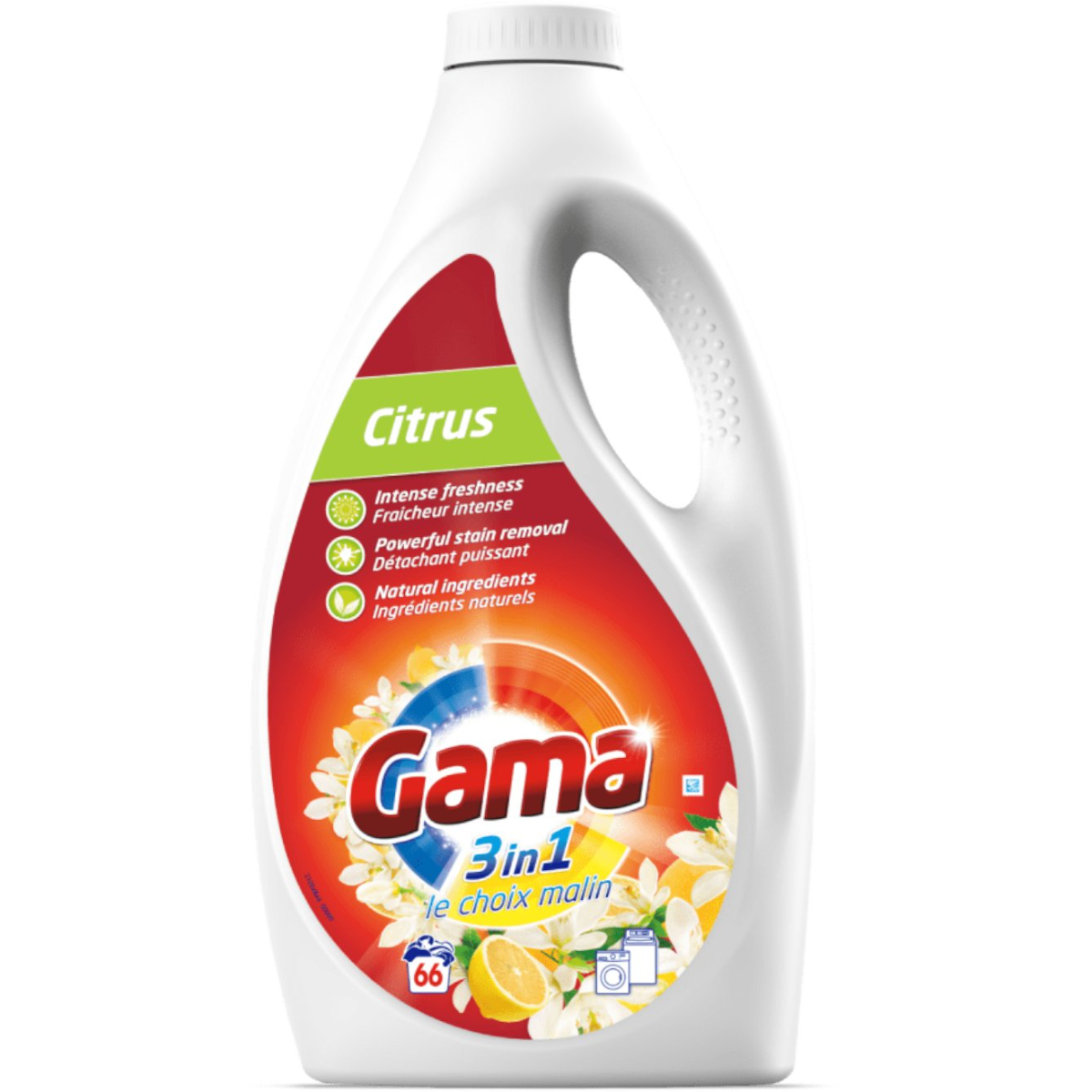 Гель для стирки Gama Citrus универсальный с ароматом цитруса 3л