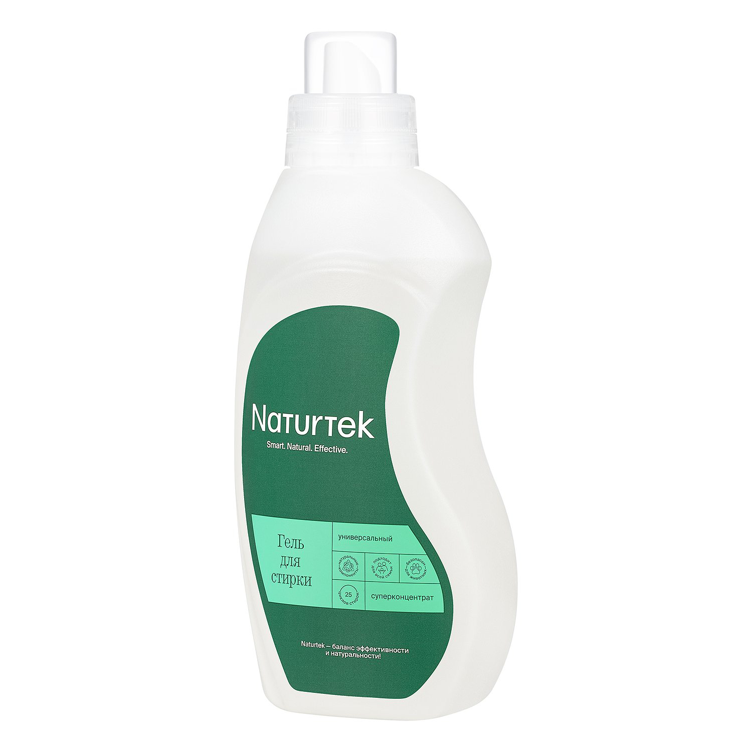 Гель Naturtek для стирки белого и цветного белья 0.75 л