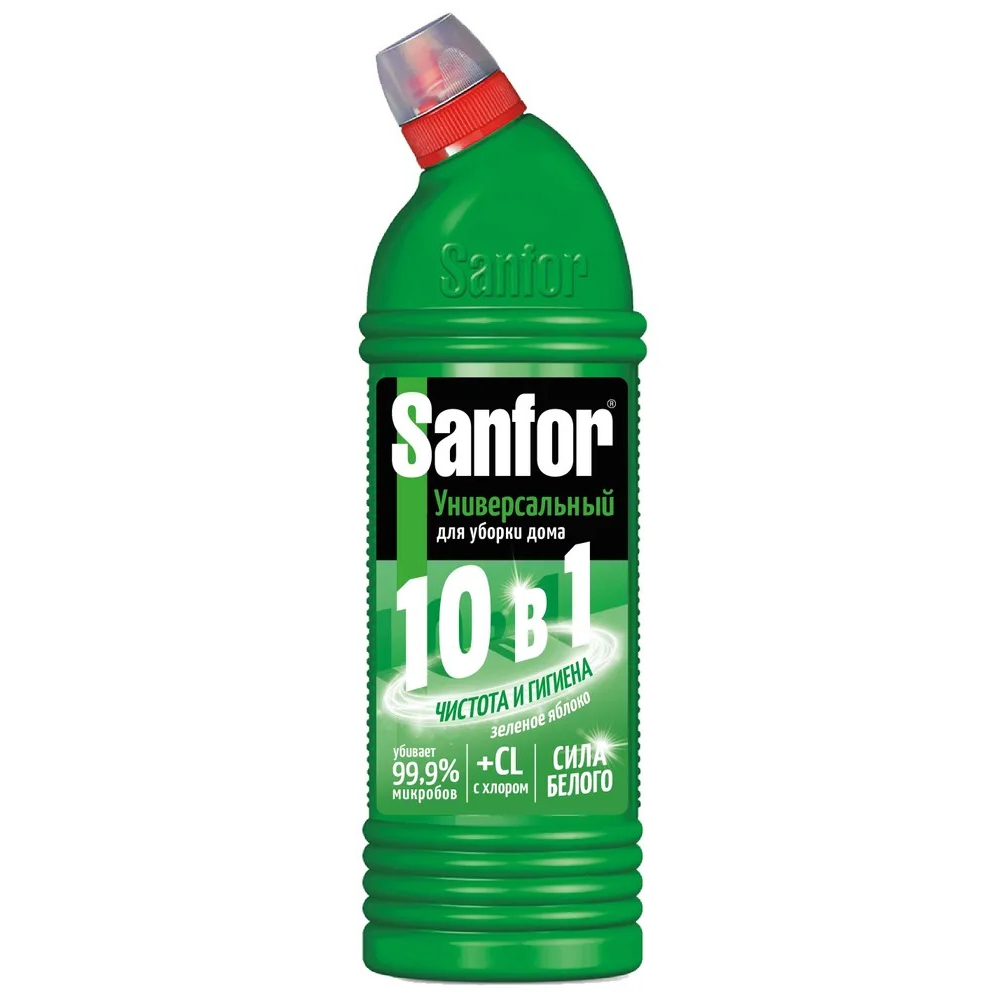 Гель Sanfor Universal зеленое яблоко 10В1 750 мл