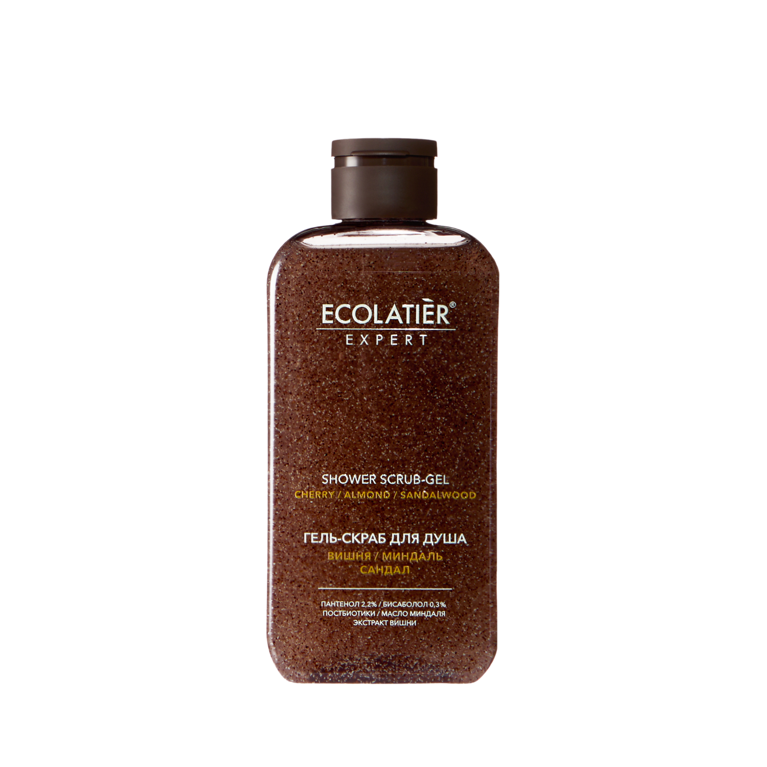 Гель-скраб для душа Ecolatier Expert вишня, миндаль и сандал 300 мл