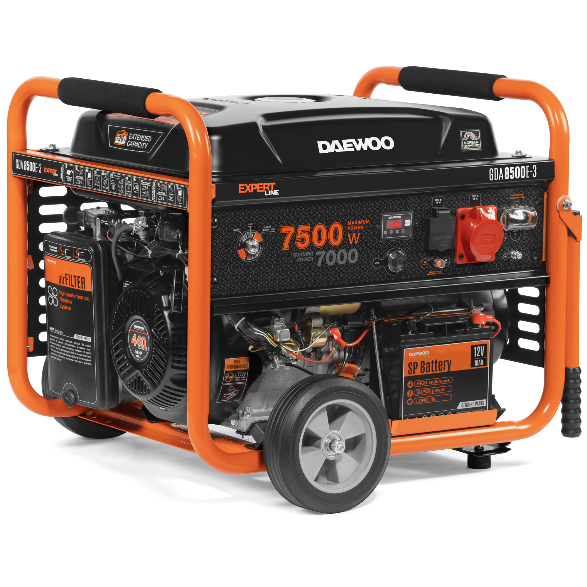 Генератор бензиновый DAEWOO GDA8500E-3