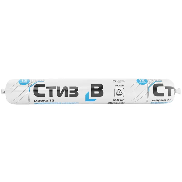 Герметик акриловый для окон Сазиласт Стиз В цвет белый 0.9 кг