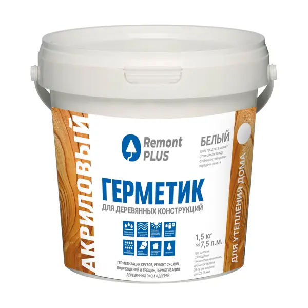 Герметик акриловый Remont Plus белый 900 мл