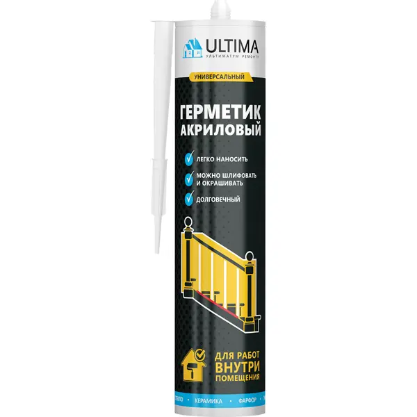 Герметик акриловый Ultima универсальный белый 280 мл