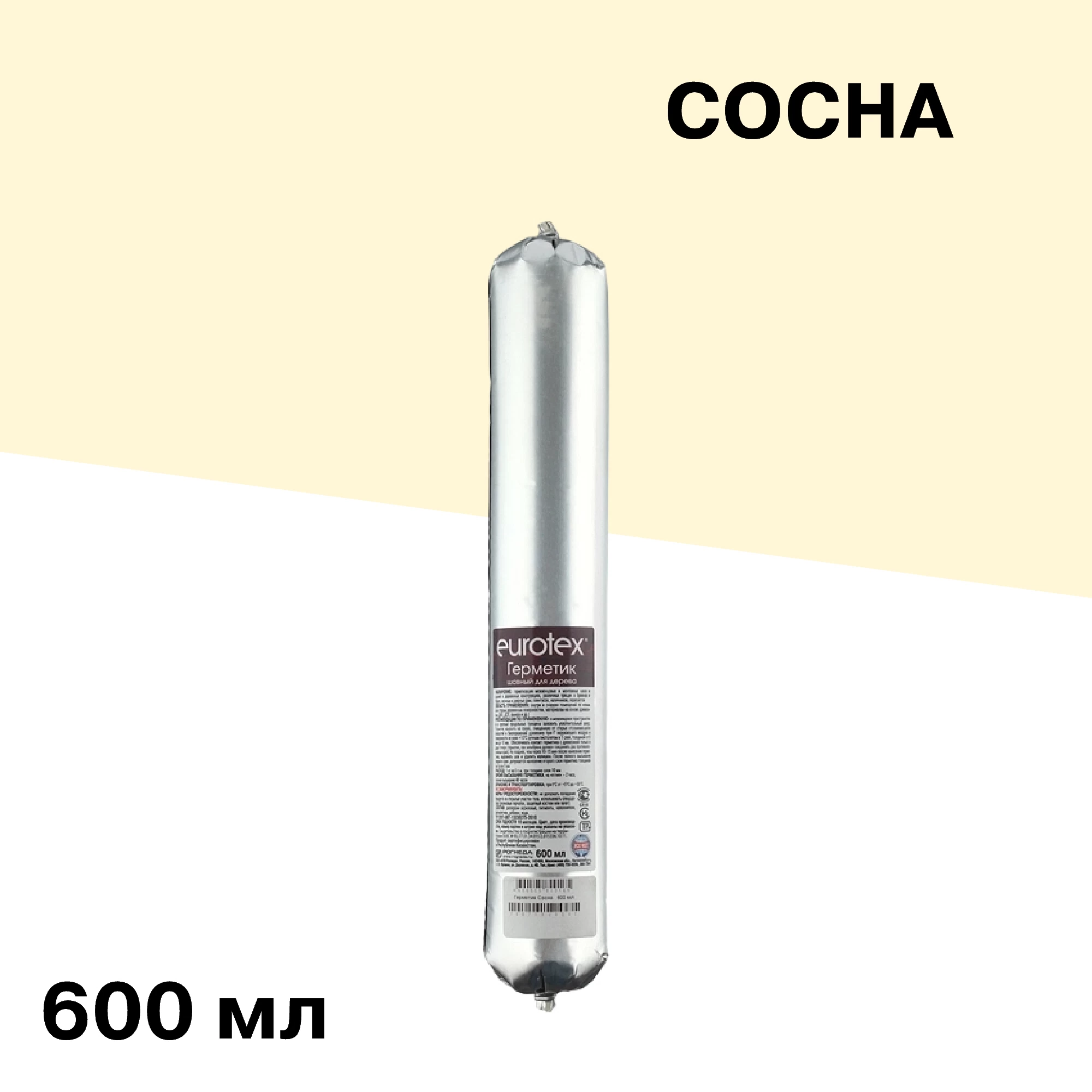 Герметик шовный для дерева Eurotex сосна 600 мл