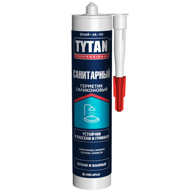 герметик силиконовый TYTAN Professional санитарный 280мл белый арт.53463