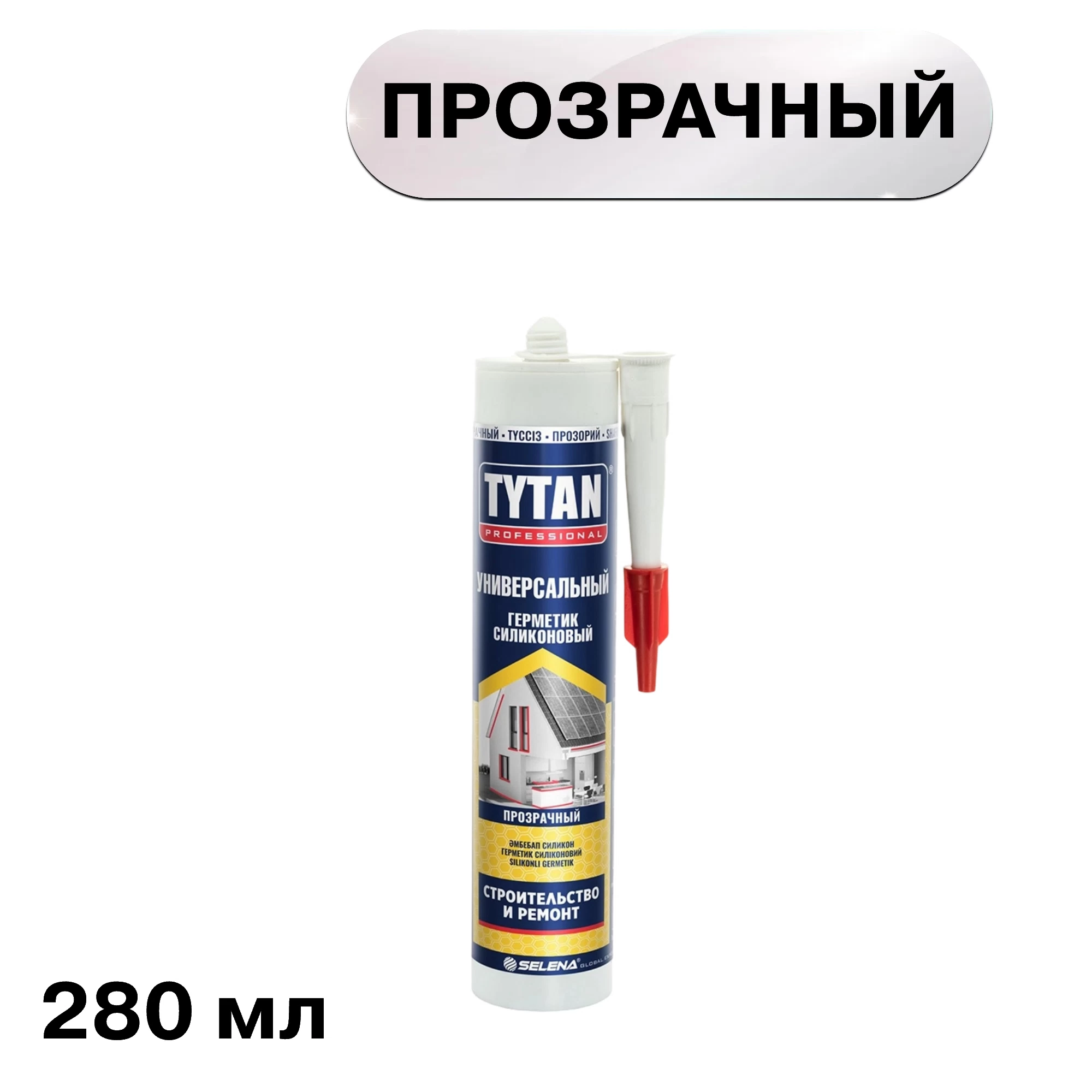 Герметик силиконовый универсальный Tytan Professional прозрачный 280 мл