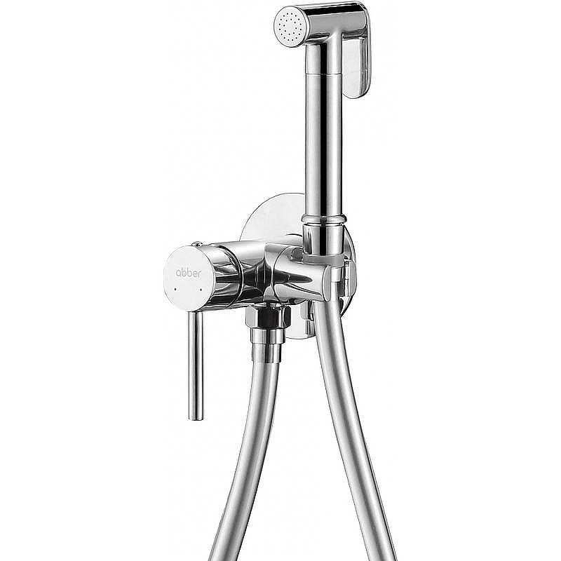 Гигиенический душ со смесителем Abber Wasser Kreis AF8125 Хром