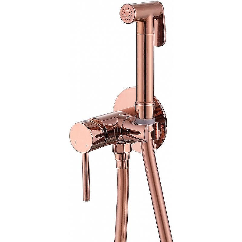Гигиенический душ со смесителем Abber Wasser Kreis AF8125RG Розовое золото