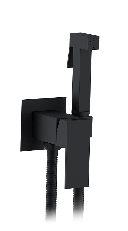 Гигиенический душ со смесителем AltroBagno BM 060122 MB цвет Черный матовый