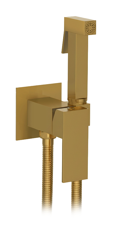 Гигиенический душ со смесителем AltroBagno BM 060127 BG цвет Золото матовое