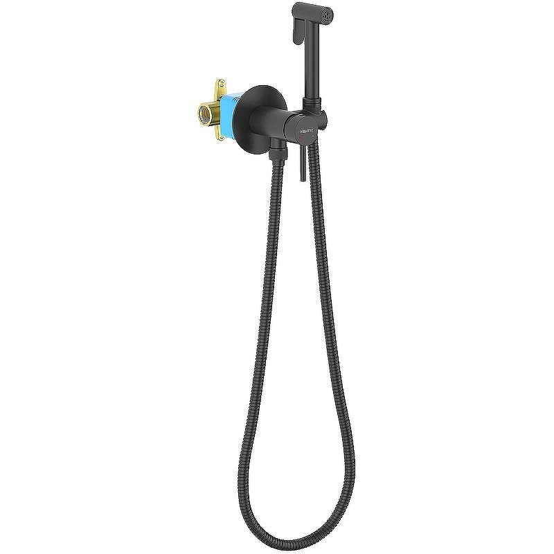 Гигиенический душ со смесителем Aquatek Европа AQ1021MB Черный матовый