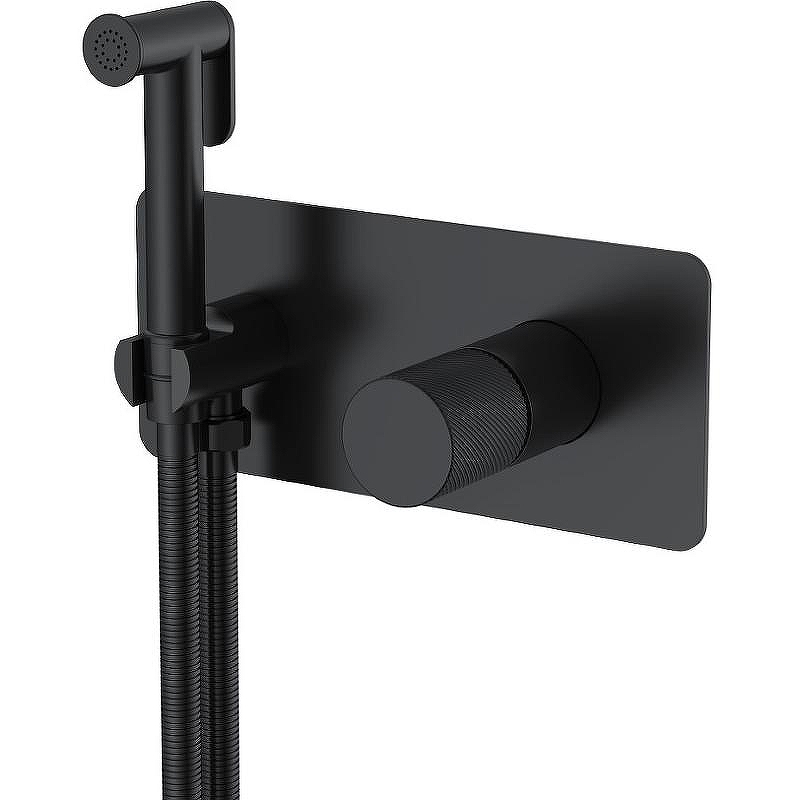Гигиенический душ со смесителем Boheme Stick 127-BB.4 Черный матовый