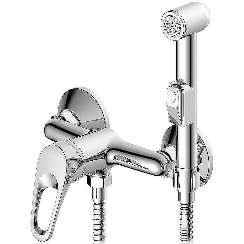Гигиенический душ со смесителем Decoroom DR21058 Хром