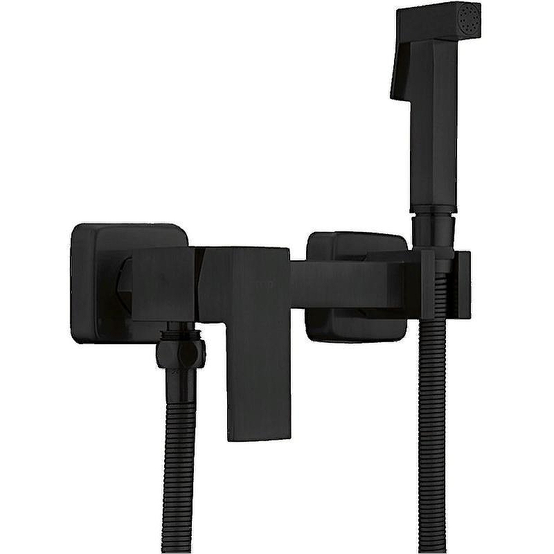 Гигиенический душ со смесителем Frap F7504-6 Черный матовый