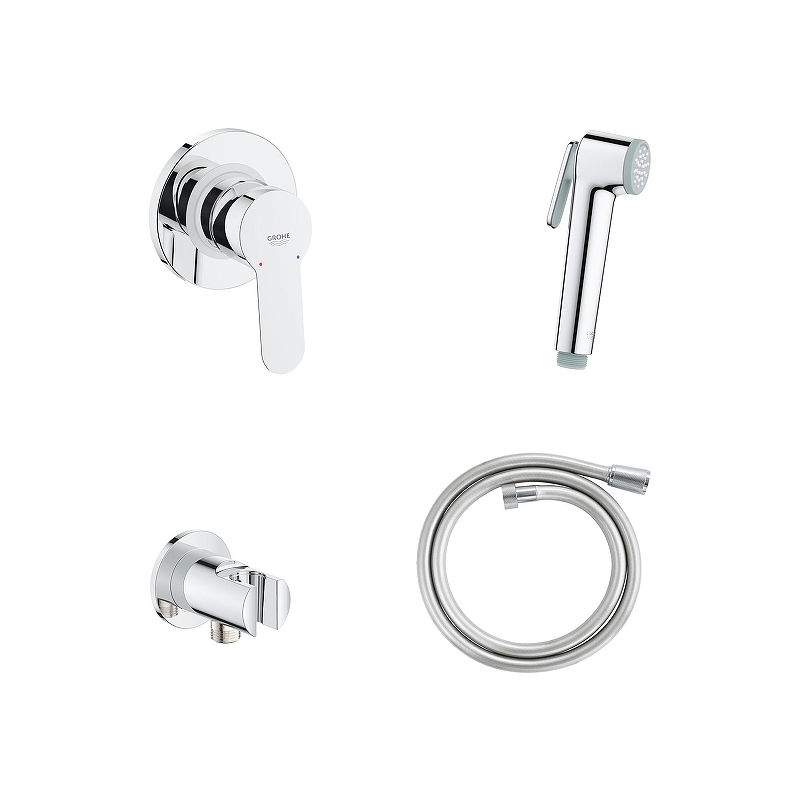 Гигиенический душ со смесителем Grohe BauEdge 129188 цвет Хром