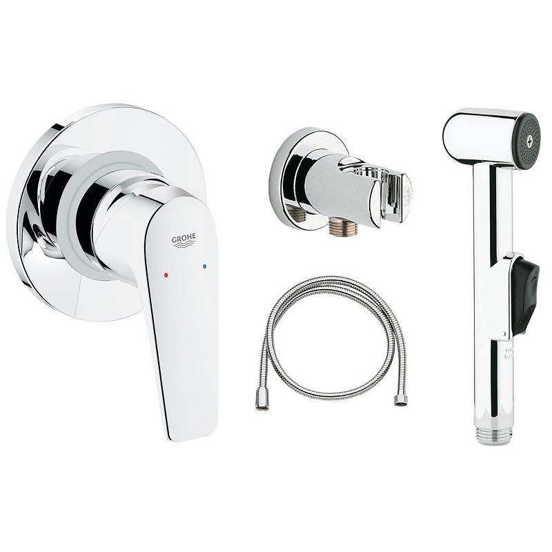Гигиенический душ со смесителем Grohe BauFlow 123073 цвет Хром