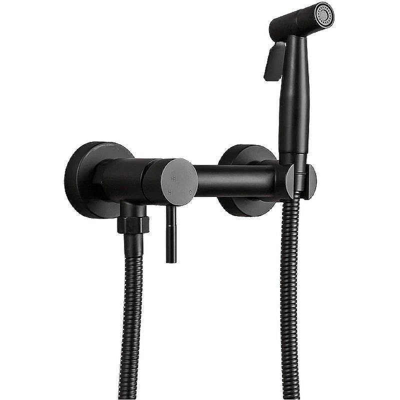 Гигиенический душ со смесителем Haiba HB5510-7 Черный матовый
