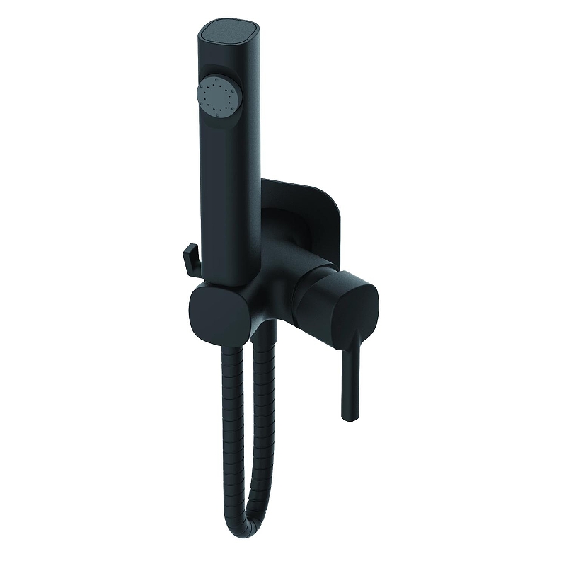 Гигиенический душ со смесителем Haiba HB5518-7 цвет Черный матовый