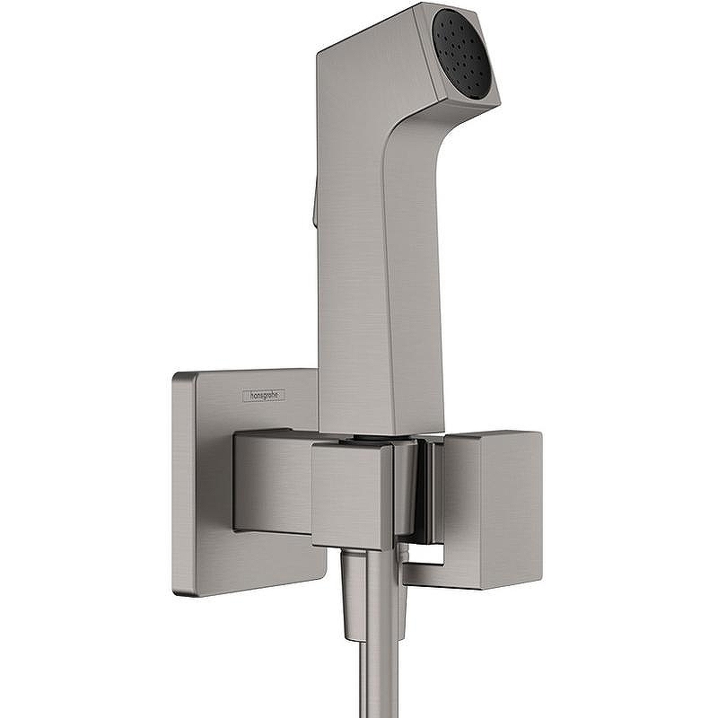 Гигиенический душ со смесителем Hansgrohe Bidette 29233340 Шлифованный черный хром