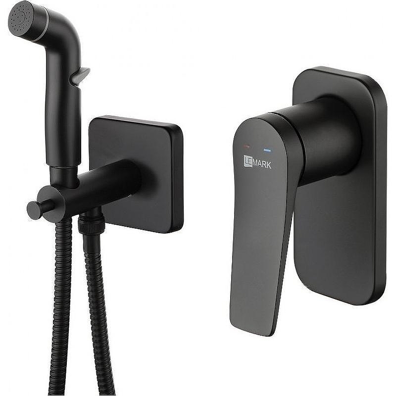 Гигиенический душ со смесителем Lemark Bronx LM3719BL Черный