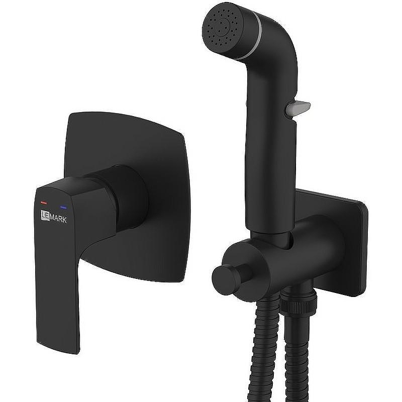 Гигиенический душ со смесителем Lemark Ursus LM7219BL Черный