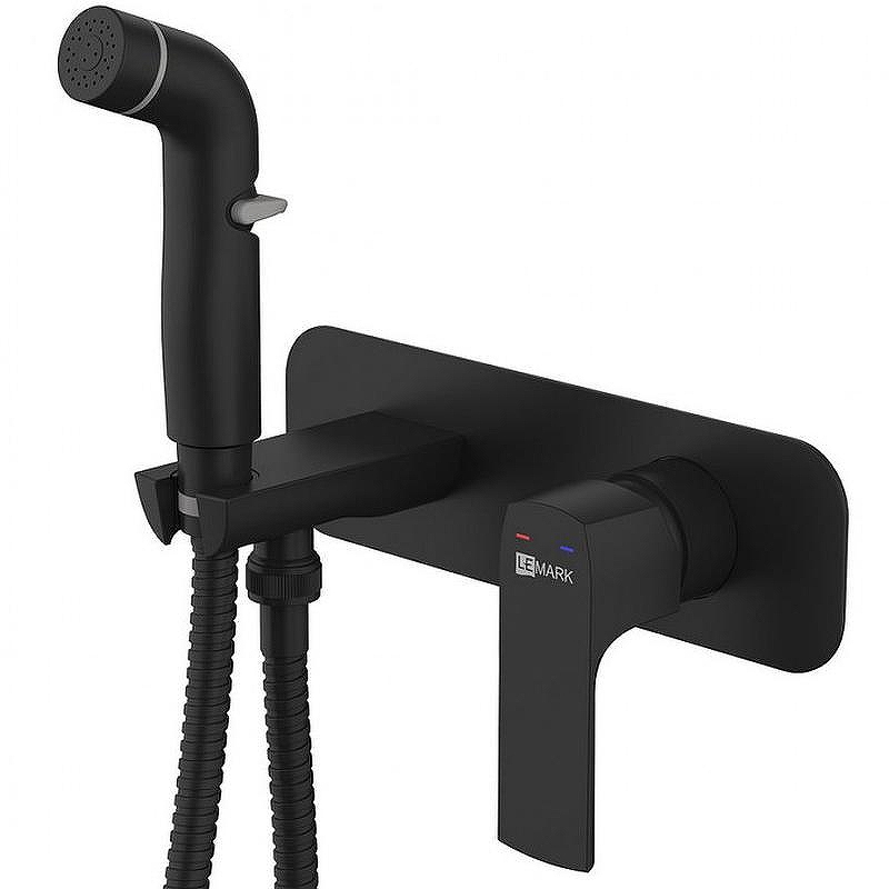 Гигиенический душ со смесителем Lemark Ursus LM7220BL Черный