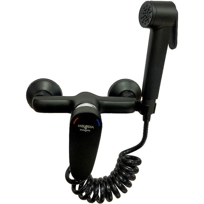 Гигиенический душ со смесителем Melodia della vita Moderno MDV35151bk Черный