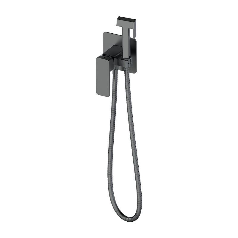Гигиенический душ со смесителем Oliveeka D OL-829003-BGM цвет Оружейный металл матовый