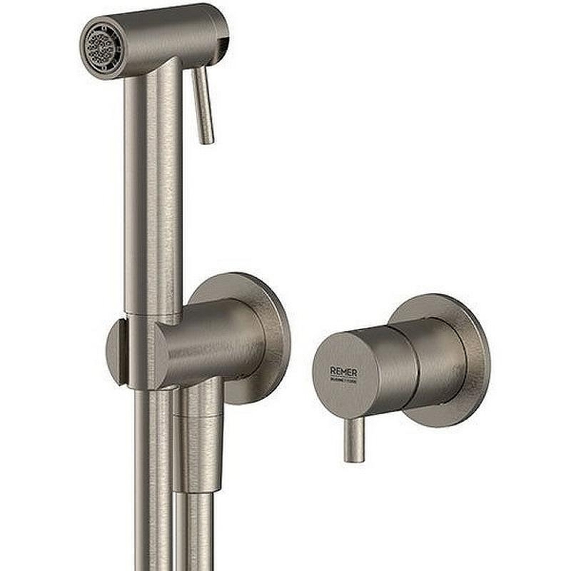 Гигиенический душ со смесителем Remer X-Style Inox SSX60P Нержавеющая сталь