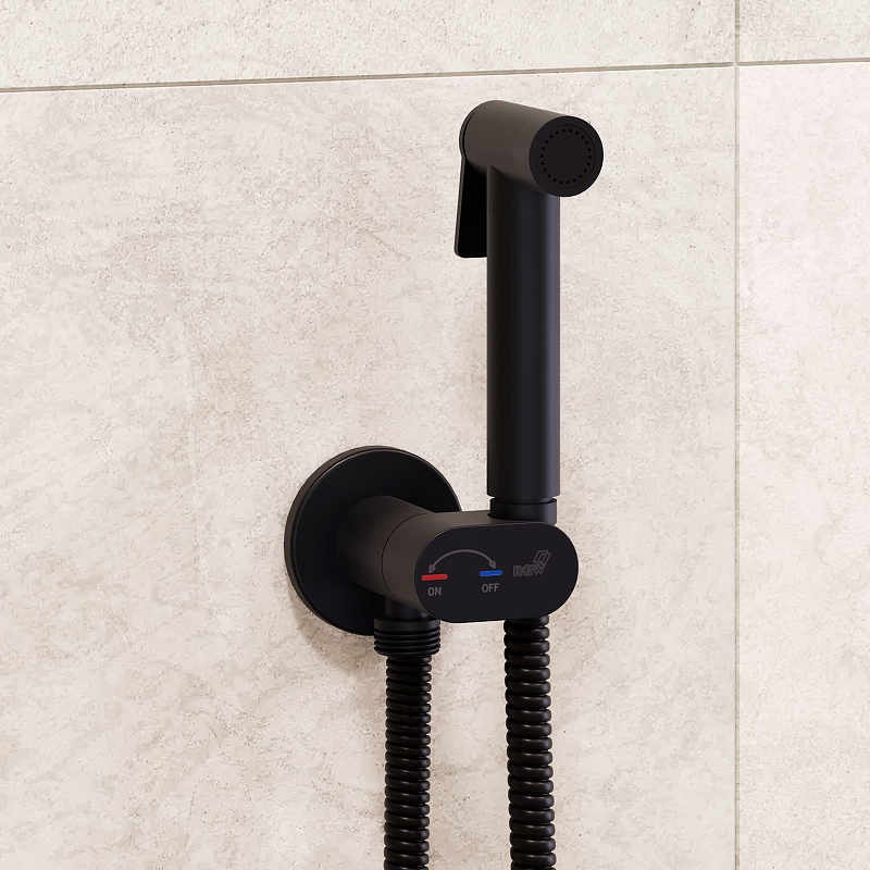 Гигиенический душ со смесителем RGW Shower Panels 581408213-04 цвет Черный