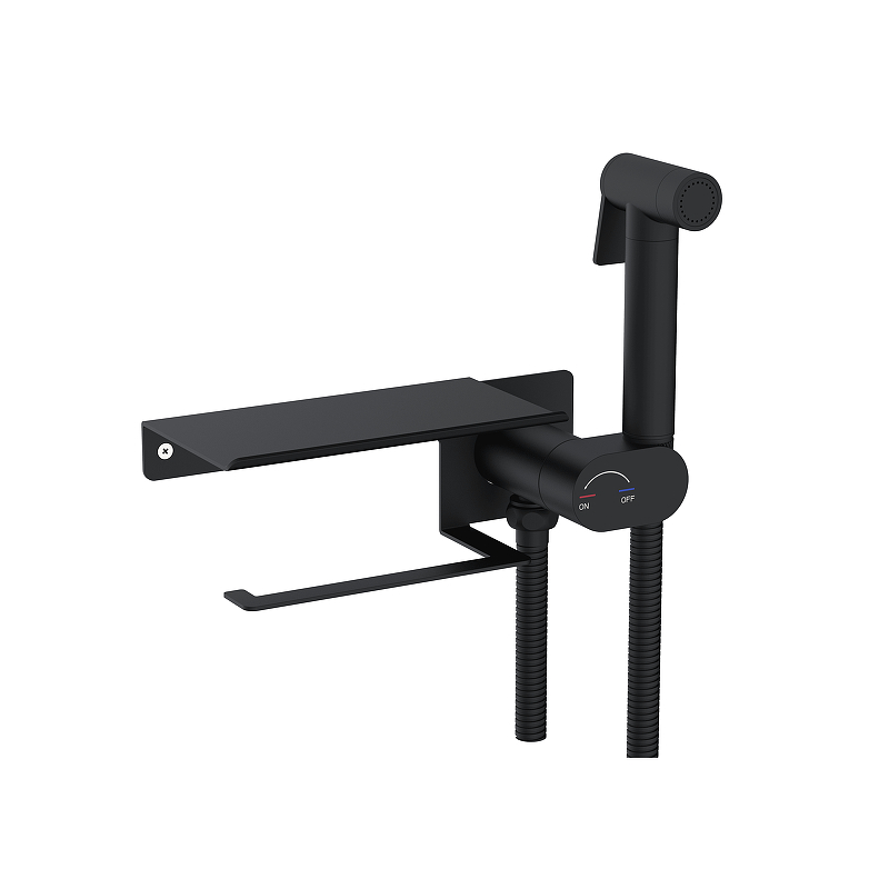 Гигиенический душ со смесителем RGW Shower Panels 581408221-04 цвет Черный