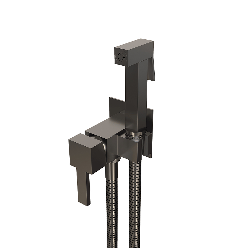 Гигиенический душ со смесителем RGW Shower Panels SP-212Gr 581408212-11 Серый брашированный