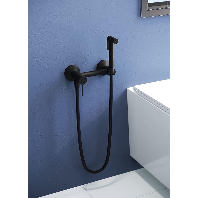 Гигиенический душ со смесителем RGW Shower Panels SP-215B 581408215-04 Черный матовый