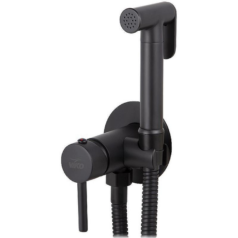 Гигиенический душ со смесителем Viko V-4922 Черный матовый
