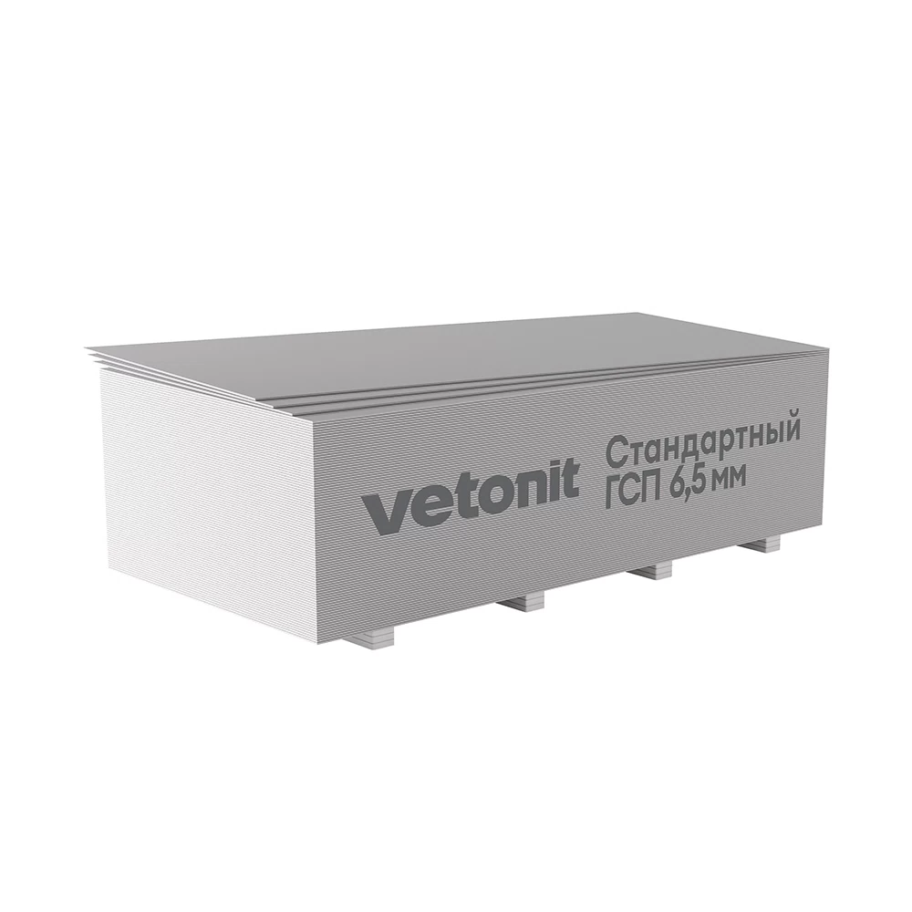 Гипсокартон Vetonit (Gyproc) 2500х1200х6,5 мм реставрационный