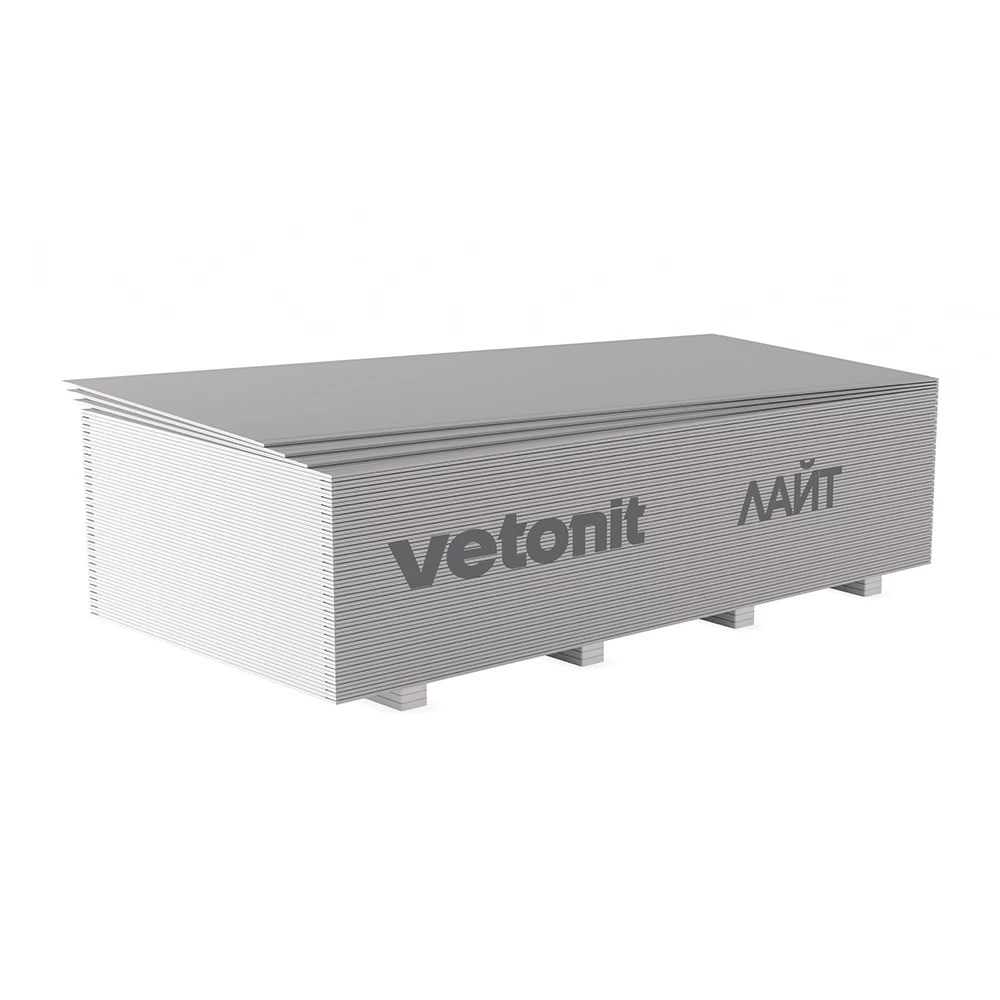 Гипсокартон Vetonit (Gyproc) Лайт 2500х1200х9,5 мм