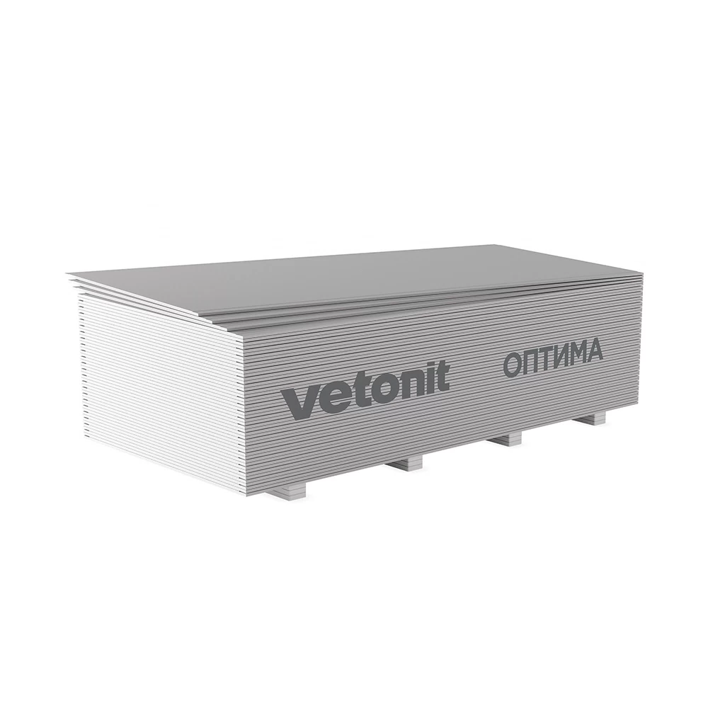 Гипсокартон Vetonit (Gyproc) Оптима 2500х1200х12,5 мм
