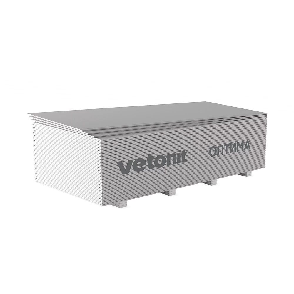 Гипсокартон Vetonit (Gyproc) Оптима 2700х1200х12,5 мм
